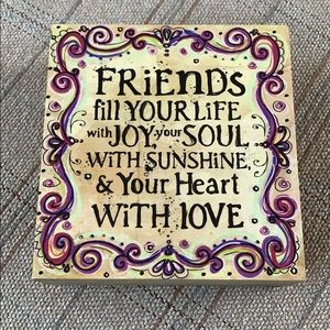 Friends sign